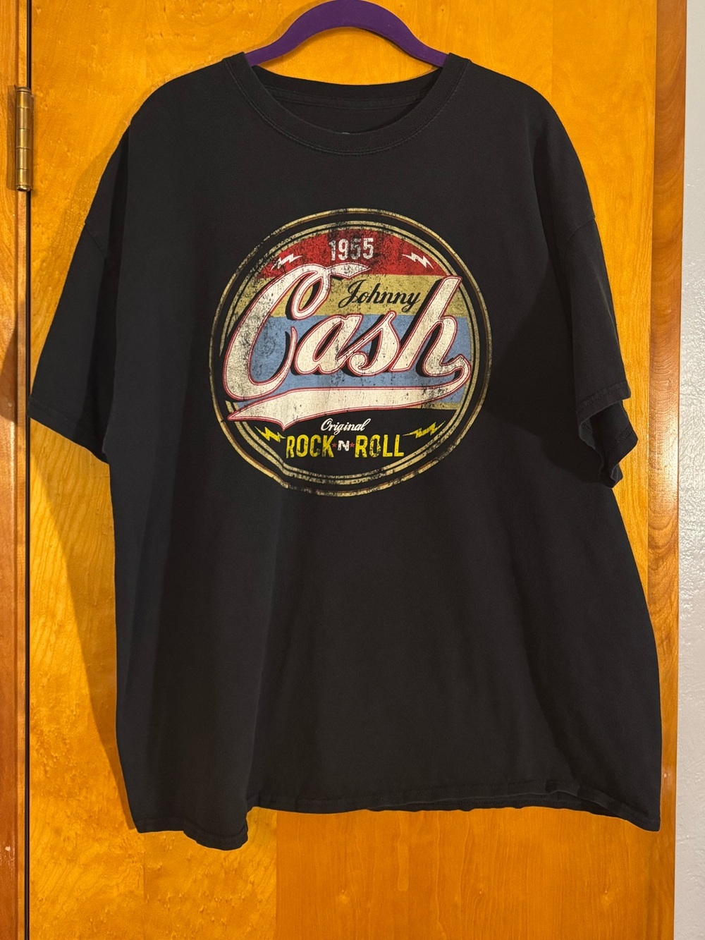 Johnny Cash Black Short-Sleeve Graphic Tee